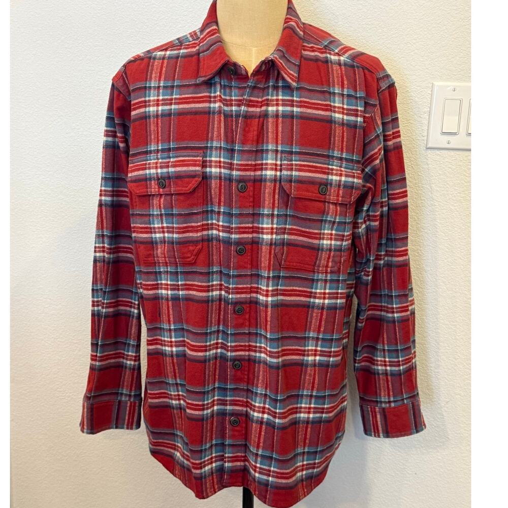 RED HEAD BRAND CO Red Plaid 100% Cotton Flannel Button Down Shirt Men XXL 2XL